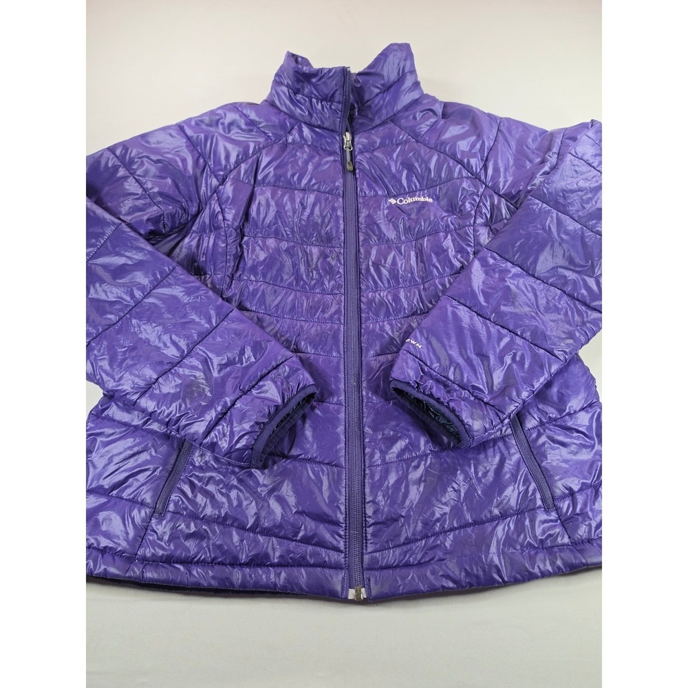 Columbia Women Purple Omni-Heat 650TD TurboDown Puffer Jacket XL WL5095